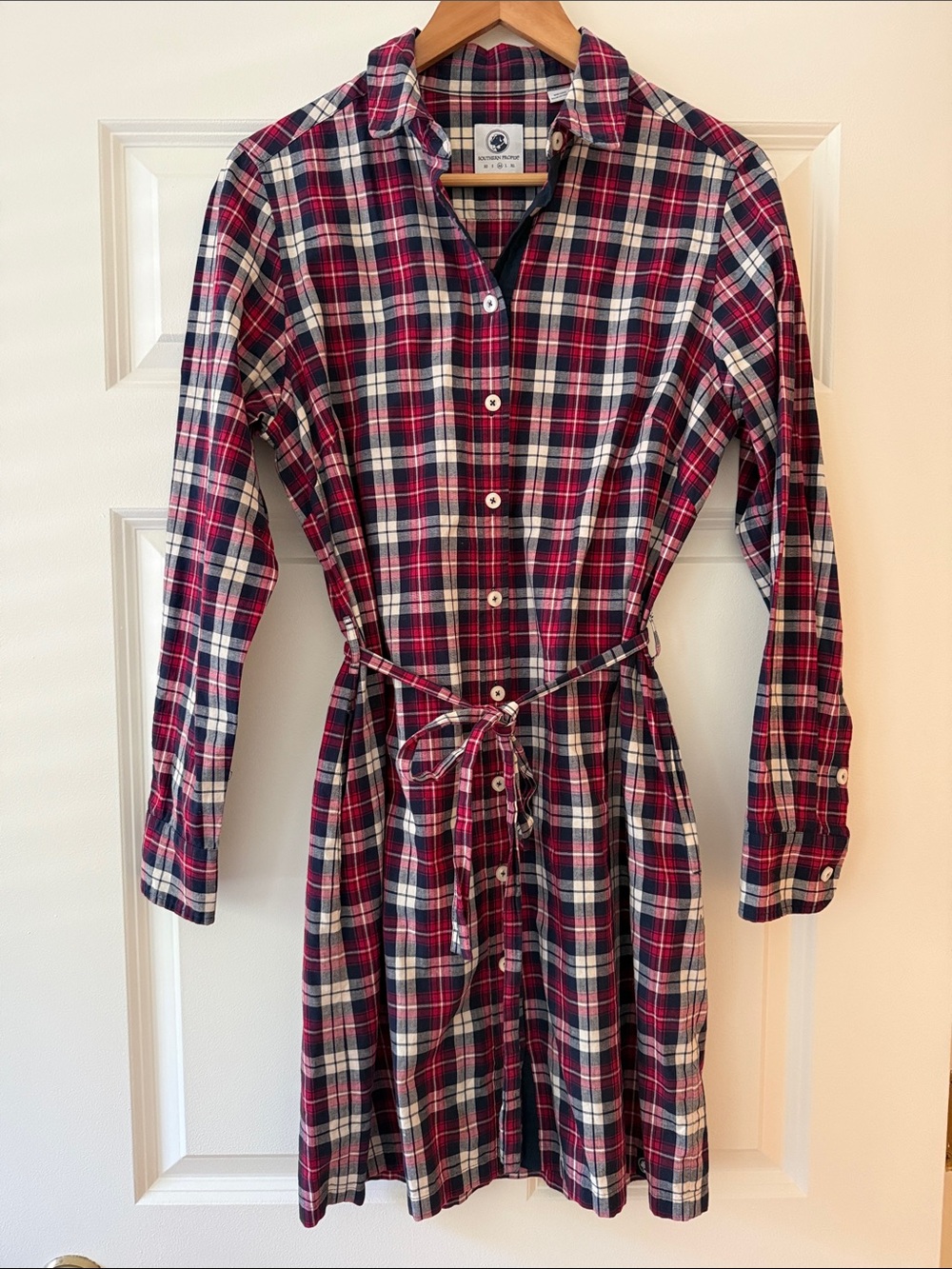Southern Proper Plaid Shirt Dress